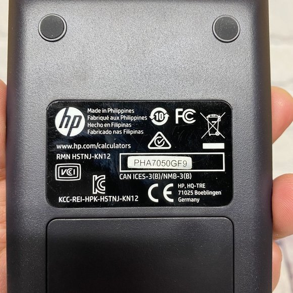 Financial Calculator Handheld HP 10bII Hewlett Packard Tested Works w/ Batteries - Picture 5 of 9